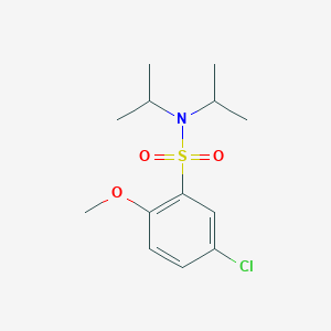molecular formula C13H20ClNO3S B7536862 5-chloro-2-methoxy-N,N-di(propan-2-yl)benzenesulfonamide 