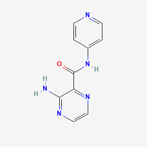 molecular formula C10H9N5O B7536932 3-amino-N-pyridin-4-ylpyrazine-2-carboxamide 