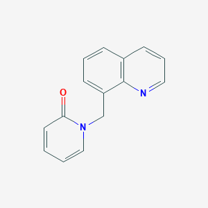 molecular formula C15H12N2O B7536939 1-(Quinolin-8-ylmethyl)pyridin-2-one 