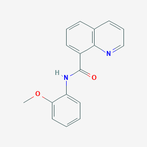 molecular formula C17H14N2O2 B7536952 N-(2-methoxyphenyl)quinoline-8-carboxamide 