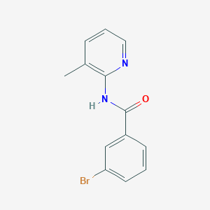 molecular formula C13H11BrN2O B7536973 3-bromo-N-(3-methylpyridin-2-yl)benzamide 