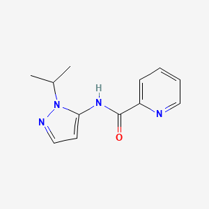 molecular formula C12H14N4O B7536977 N-(2-propan-2-ylpyrazol-3-yl)pyridine-2-carboxamide 