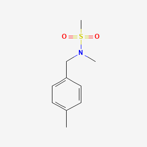 molecular formula C10H15NO2S B7537112 N-methyl-N-(4-methylbenzyl)methanesulfonamide 