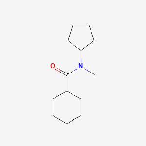 molecular formula C13H23NO B7537118 N-cyclopentyl-N-methylcyclohexanecarboxamide 