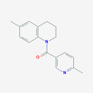 molecular formula C17H18N2O B7537138 (6-methyl-3,4-dihydro-2H-quinolin-1-yl)-(6-methylpyridin-3-yl)methanone 