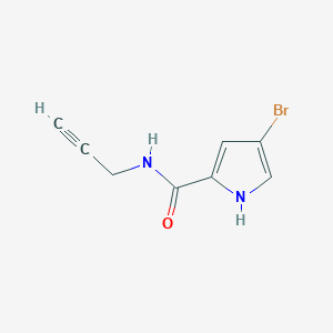 molecular formula C8H7BrN2O B7537166 4-bromo-N-prop-2-ynyl-1H-pyrrole-2-carboxamide 