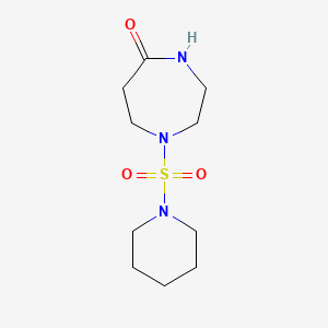 molecular formula C10H19N3O3S B7537240 1-Piperidin-1-ylsulfonyl-1,4-diazepan-5-one 