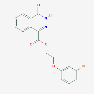 molecular formula C17H13BrN2O4 B7537269 2-(3-bromophenoxy)ethyl 4-oxo-3H-phthalazine-1-carboxylate 