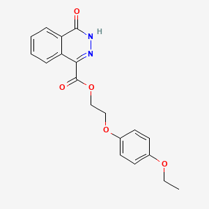 molecular formula C19H18N2O5 B7537289 2-(4-ethoxyphenoxy)ethyl 4-oxo-3H-phthalazine-1-carboxylate 