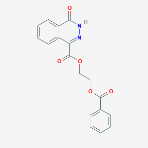 molecular formula C18H14N2O5 B7537328 2-benzoyloxyethyl 4-oxo-3H-phthalazine-1-carboxylate 