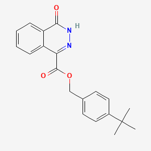 molecular formula C20H20N2O3 B7537371 (4-tert-butylphenyl)methyl 4-oxo-3H-phthalazine-1-carboxylate 
