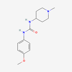molecular formula C14H21N3O2 B7537375 1-(4-Methoxyphenyl)-3-(1-methylpiperidin-4-yl)urea 