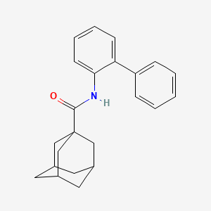 molecular formula C23H25NO B7537433 Adamantane-1-carboxylic acid biphenyl-2-ylamide 