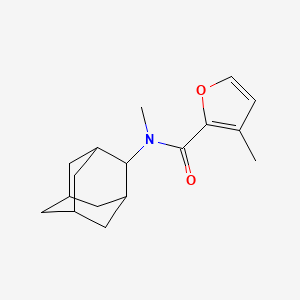 molecular formula C17H23NO2 B7537439 N-(2-adamantyl)-N,3-dimethylfuran-2-carboxamide 