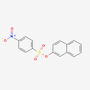 molecular formula C16H11NO5S B7537443 萘-2-基4-硝基苯磺酸盐 