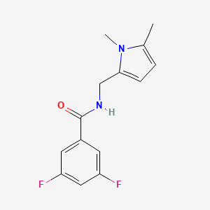 molecular formula C14H14F2N2O B7537562 N-[(1,5-dimethylpyrrol-2-yl)methyl]-3,5-difluorobenzamide 