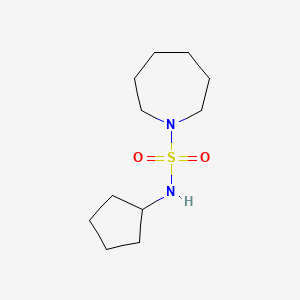 molecular formula C11H22N2O2S B7537565 N-cyclopentylazepane-1-sulfonamide 