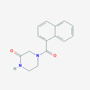 molecular formula C15H14N2O2 B7537593 4-(Naphthalene-1-carbonyl)piperazin-2-one 