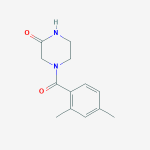 molecular formula C13H16N2O2 B7537594 4-(2,4-Dimethylbenzoyl)piperazin-2-one 