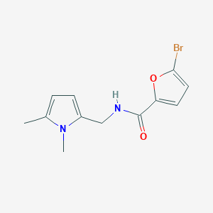 molecular formula C12H13BrN2O2 B7537617 5-bromo-N-[(1,5-dimethylpyrrol-2-yl)methyl]furan-2-carboxamide 