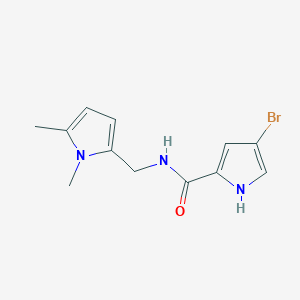 molecular formula C12H14BrN3O B7537678 4-bromo-N-[(1,5-dimethylpyrrol-2-yl)methyl]-1H-pyrrole-2-carboxamide 
