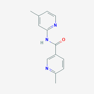 molecular formula C13H13N3O B7537694 6-methyl-N-(4-methylpyridin-2-yl)pyridine-3-carboxamide 