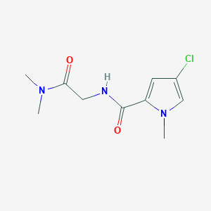 molecular formula C10H14ClN3O2 B7537700 4-chloro-N-[2-(dimethylamino)-2-oxoethyl]-1-methylpyrrole-2-carboxamide 