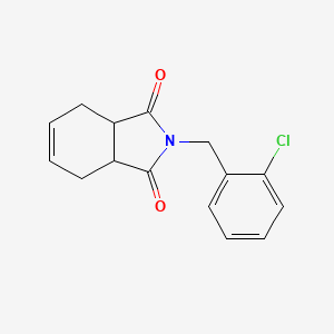 molecular formula C15H14ClNO2 B7537799 2-(2-chlorobenzyl)-3a,4,7,7a-tetrahydro-1H-isoindole-1,3(2H)-dione 