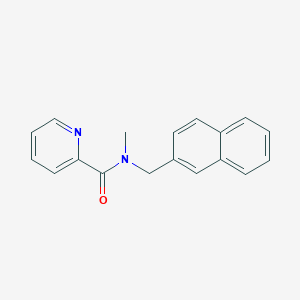 molecular formula C18H16N2O B7537829 N-methyl-N-(naphthalen-2-ylmethyl)pyridine-2-carboxamide 