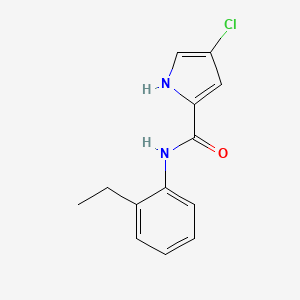 molecular formula C13H13ClN2O B7537831 4-chloro-N-(2-ethylphenyl)-1H-pyrrole-2-carboxamide 