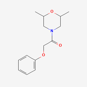 molecular formula C14H19NO3 B7537920 1-(2,6-Dimethylmorpholin-4-yl)-2-phenoxyethanone 