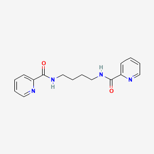 molecular formula C16H18N4O2 B7538035 N,N'-(Tetramethylene)bispicolinamide 