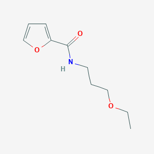 molecular formula C10H15NO3 B7538100 N-(3-ethoxypropyl)furan-2-carboxamide 