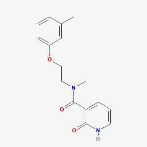 molecular formula C16H18N2O3 B7538126 N-methyl-N-[2-(3-methylphenoxy)ethyl]-2-oxo-1H-pyridine-3-carboxamide 