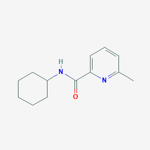 molecular formula C13H18N2O B7538218 N-cyclohexyl-6-methylpyridine-2-carboxamide 