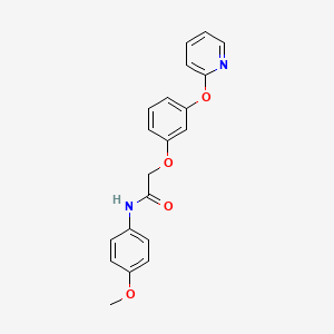 molecular formula C20H18N2O4 B7538241 N-(4-methoxyphenyl)-2-(3-pyridin-2-yloxyphenoxy)acetamide 
