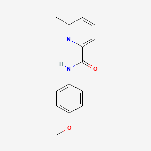 molecular formula C14H14N2O2 B7538245 N-(4-methoxyphenyl)-6-methylpyridine-2-carboxamide 