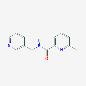 molecular formula C13H13N3O B7538284 6-methyl-N-(pyridin-3-ylmethyl)pyridine-2-carboxamide 