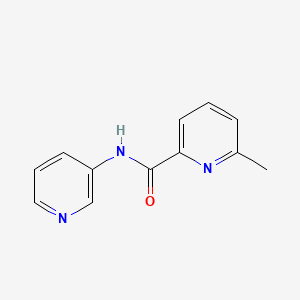 molecular formula C12H11N3O B7538326 6-methyl-N-pyridin-3-ylpyridine-2-carboxamide 