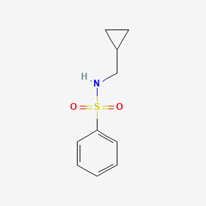 molecular formula C10H13NO2S B7538345 N-(环丙基甲基)苯磺酰胺 