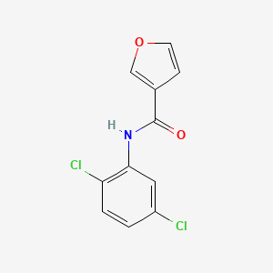 molecular formula C11H7Cl2NO2 B7538418 N-(2,5-dichlorophenyl)furan-3-carboxamide 