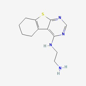 molecular formula C12H16N4S B7538443 N'-(5,6,7,8-tetrahydro-[1]benzothiolo[2,3-d]pyrimidin-4-yl)ethane-1,2-diamine 