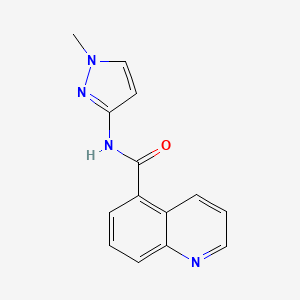 N-(1-methylpyrazol-3-yl)quinoline-5-carboxamide