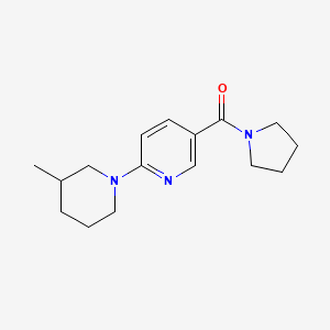 [6-(3-Methylpiperidin-1-yl)pyridin-3-yl]-pyrrolidin-1-ylmethanone