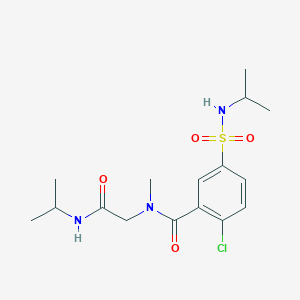 2-chloro-N-methyl-N-[2-oxo-2-(propan-2-ylamino)ethyl]-5-(propan-2-ylsulfamoyl)benzamide