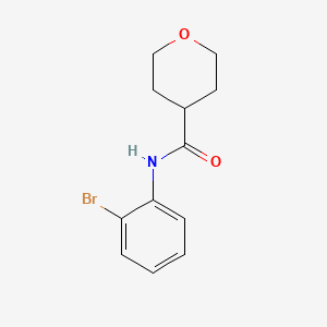 N-(2-bromophenyl)oxane-4-carboxamide