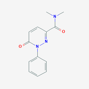 molecular formula C13H13N3O2 B7538643 N,N-dimethyl-6-oxo-1-phenylpyridazine-3-carboxamide 