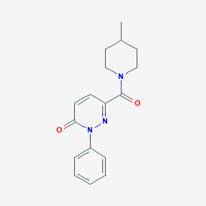molecular formula C17H19N3O2 B7538664 6-(4-Methylpiperidine-1-carbonyl)-2-phenylpyridazin-3-one 