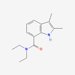 molecular formula C15H20N2O B7538720 N,N-diethyl-2,3-dimethyl-1H-indole-7-carboxamide 