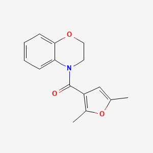 molecular formula C15H15NO3 B7538869 2,3-Dihydro-1,4-benzoxazin-4-yl-(2,5-dimethylfuran-3-yl)methanone 